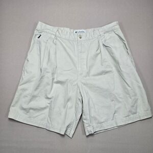 Columbia Golf Shorts Pleated Khaki Casual‎ Walking Shorts Mens Size 36
